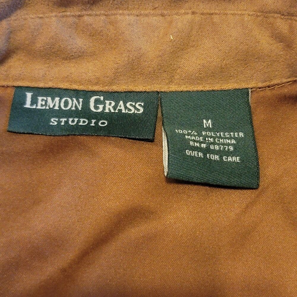 Size Medium Lemon Grass Studio Button Down Top - image 5